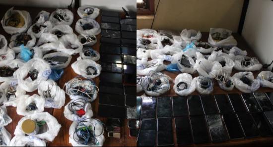 Phones, SIMs, Seized in Boossa Prison Raid